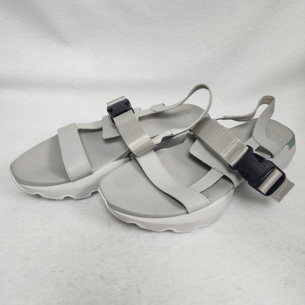 Sorel Kinetic Impact Sling 1999461009 Womens 10 Moon Gray Platform Sporty Sandal
